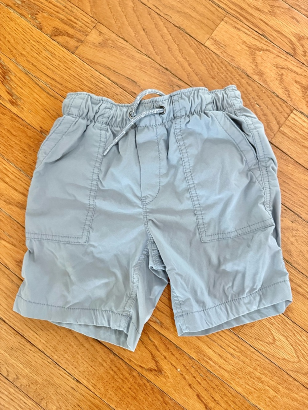 Kids Gray Lightweight Drawstring Shorts